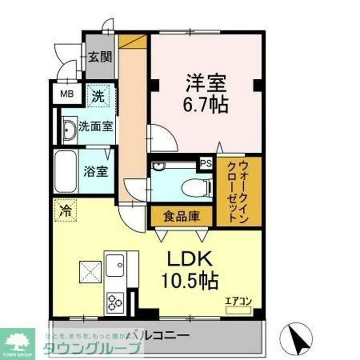 ロイヤルパレス市川 1階階 間取り