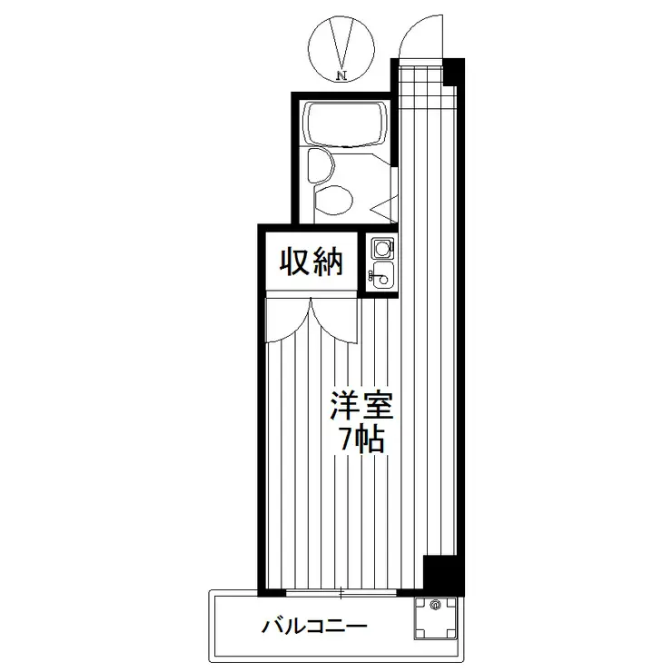 カーサフジイ 2階階 間取り
