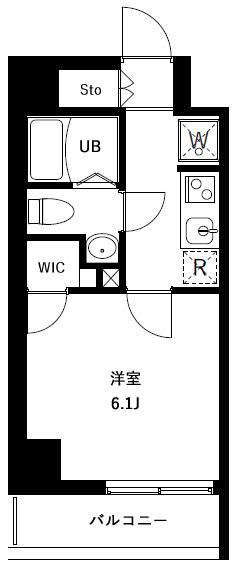 アーバンパークお花茶屋(1K/13階)の間取り写真