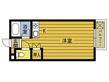 第5アパート旦野原(ワンルーム/2階)の間取り写真