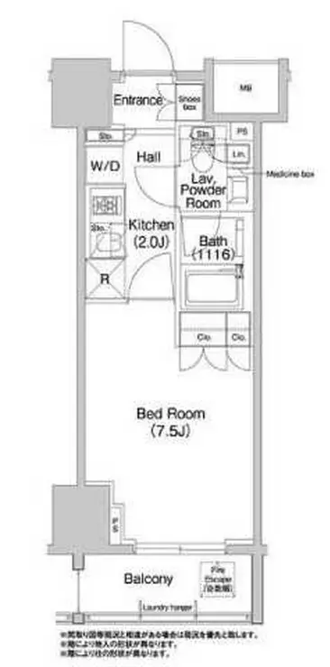 コンフォリア浅草橋 12階階 間取り