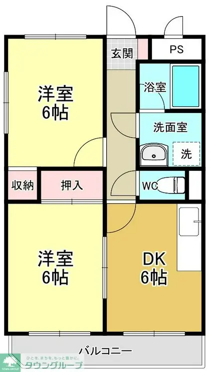 ファミール柿の木台 2階階 間取り