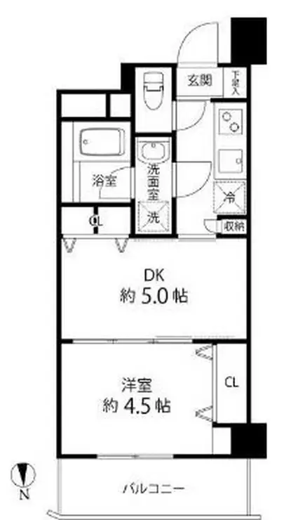 デュオステージ白金高輪 8階階 間取り