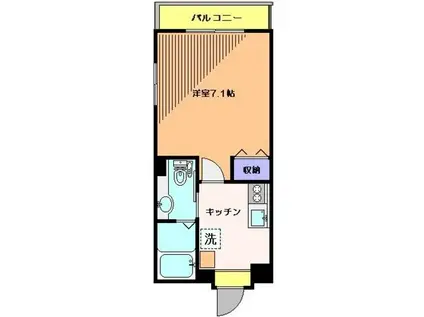ブリーズ51(1K/1階)の間取り写真