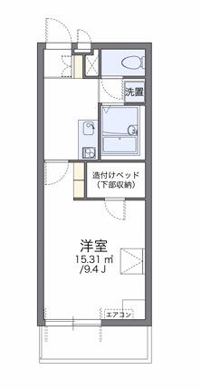 レオパレス加島サザンフェイス(1K/1階)の間取り写真