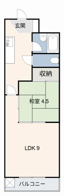 新日ビル豊明マンション(2K/9階)の間取り写真