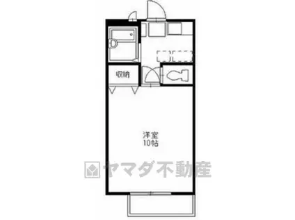 トミーハイツアルカディア(1DK/1階)の間取り写真