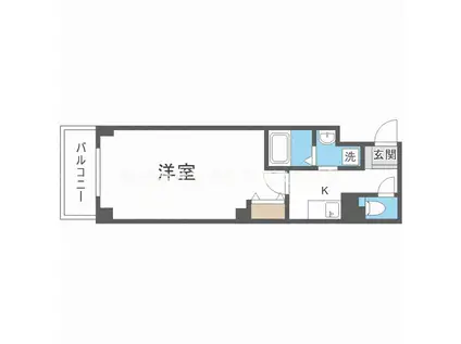 ル・クール天下茶屋北(1K/7階)の間取り写真