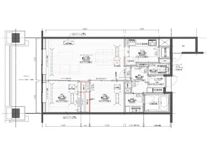 DAIWAリバーゲートレジデンスサウスウイング(2LDK/3階)の間取り写真