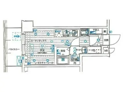 ル・リオン大塚(ワンルーム/2階)の間取り写真