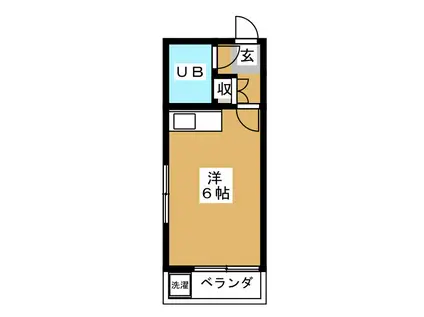 サンハイムイトウ(ワンルーム/2階)の間取り写真
