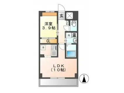ファインレジデンス赤塚(1LDK/2階)の間取り写真