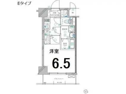 ディアレイシャス東別院IV(1K/11階)の間取り写真