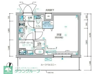 ARCOBALENO SUGINAMIHONANCHO(1K/4階)の間取り写真