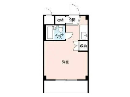 リバティ忠生(ワンルーム/3階)の間取り写真