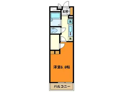 レオパレスタスコ(1K/1階)の間取り写真