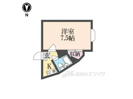 ロイヤル高田(1K/3階)の間取り写真