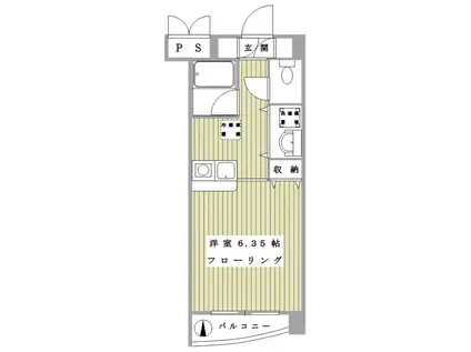 オリーブウェイ(1K/1階)の間取り写真