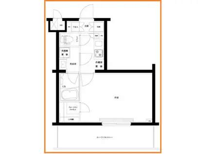 ルーブル武蔵中原参番館(1K/5階)の間取り写真