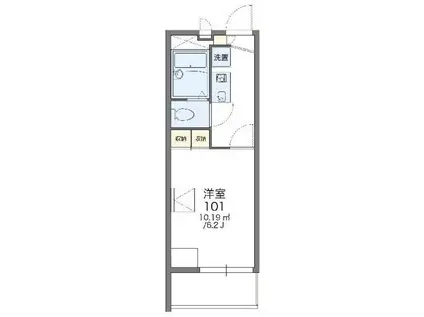 レオパレスエフ(1K/2階)の間取り写真