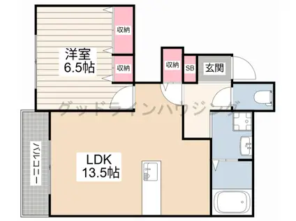 エスペランサ フトゥーロ(1LDK/1階)の間取り写真