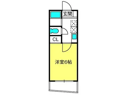 グランプラス大門(1K/3階)の間取り写真