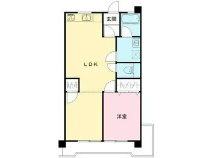 メゾンハヤシ(2LDK/3階)の間取り写真