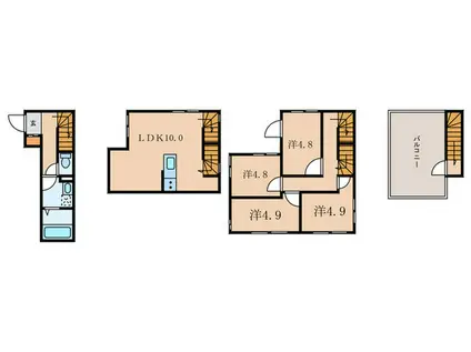 AIR NAKAMEGURO(4LDK/1階)の間取り写真