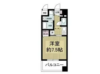 WILL DO 新大阪(1K/6階)の間取り写真