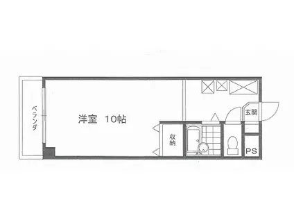 メゾン・プレミール(ワンルーム/3階)の間取り写真