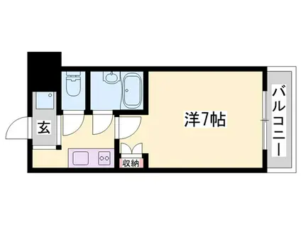 サンロード・スクエア・ショウワ(1K/4階)の間取り写真