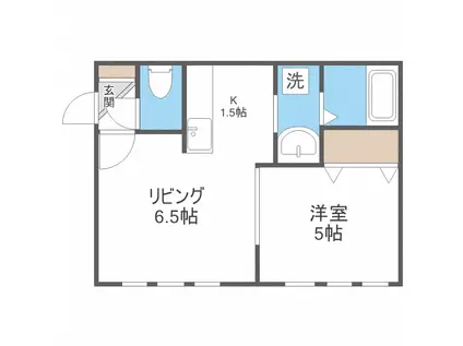 エビスパレス30A(1LDK/1階)の間取り写真
