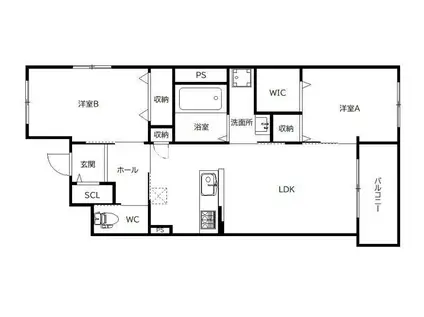 MITTE(2LDK/5階)の間取り写真