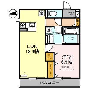 メゾン クレール(1LDK/3階)の間取り写真