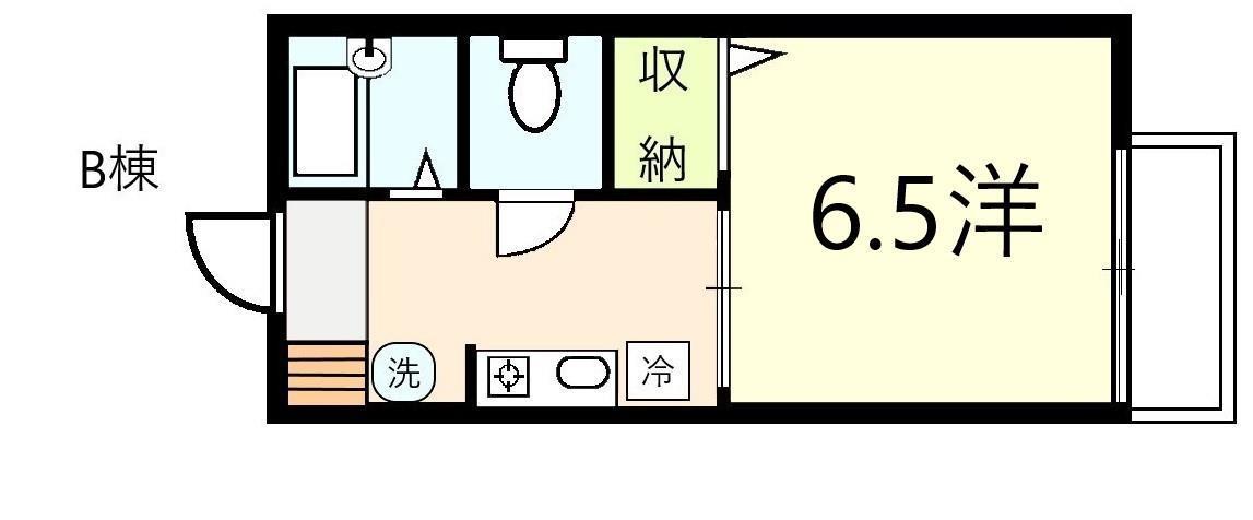 ハイツアベリオ(1K/2階)の間取り写真