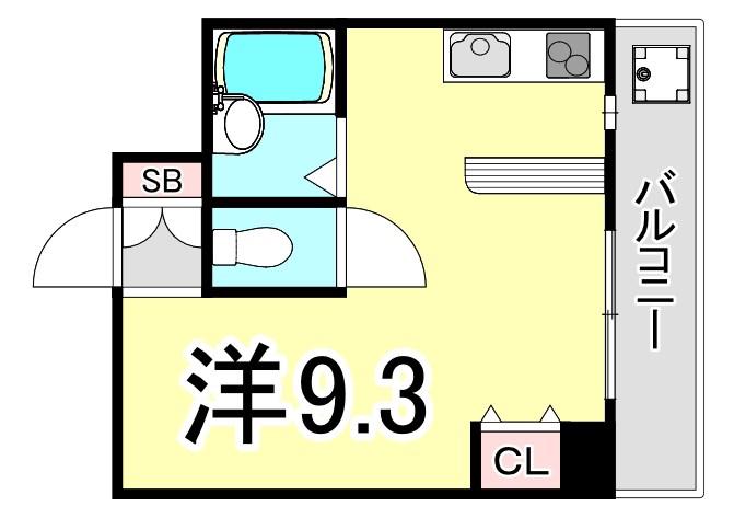 キングコーポラスII(ワンルーム/3階)の間取り写真
