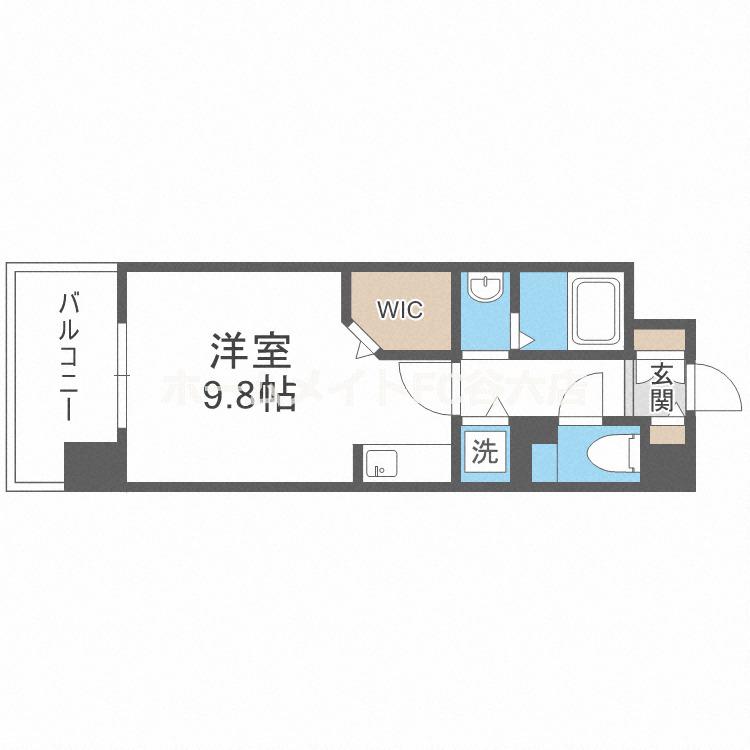 レジデンス本町靭公園(ワンルーム/5階)の間取り写真