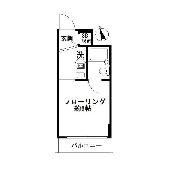アーバンサイドトヨズミ(ワンルーム/2階)の間取り写真
