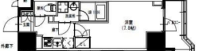 S-RESIDENCE曳舟(1K/3階)の間取り写真