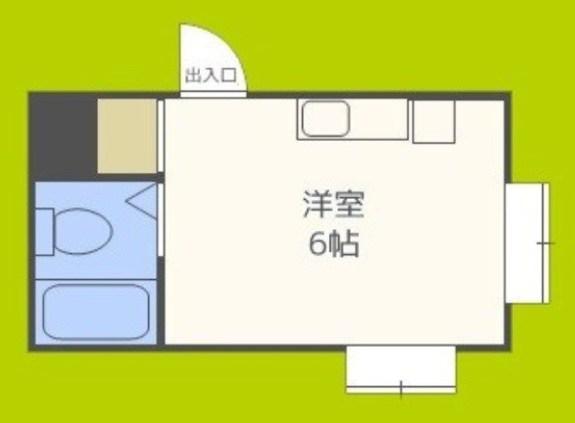 ラパンジール本田II(ワンルーム/9階)の間取り写真