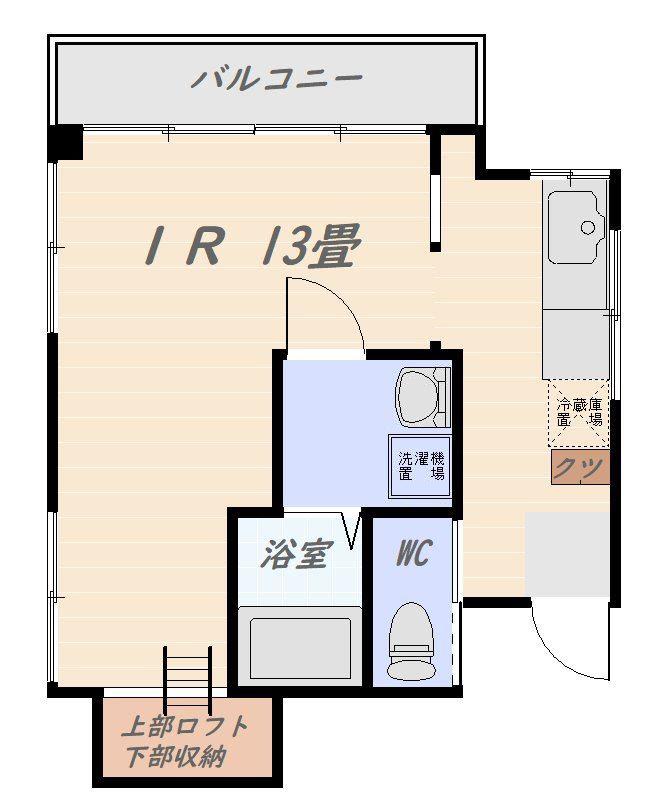 SEVENTEENAPARTMENTARATA(ワンルーム/3階)の間取り写真