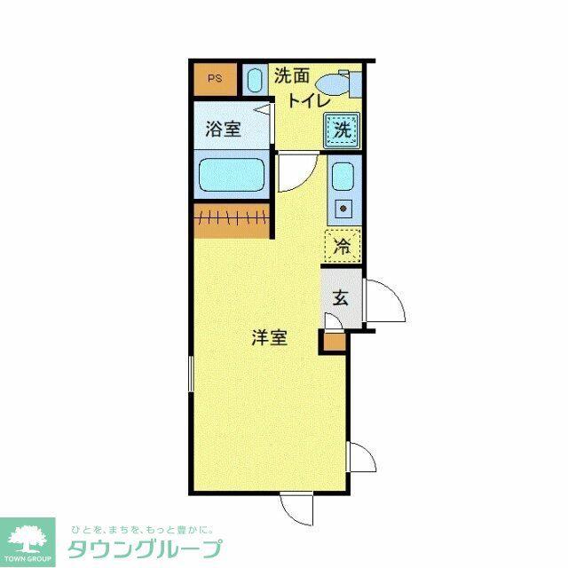 フィオーネ東尾久(ワンルーム/4階)の間取り写真
