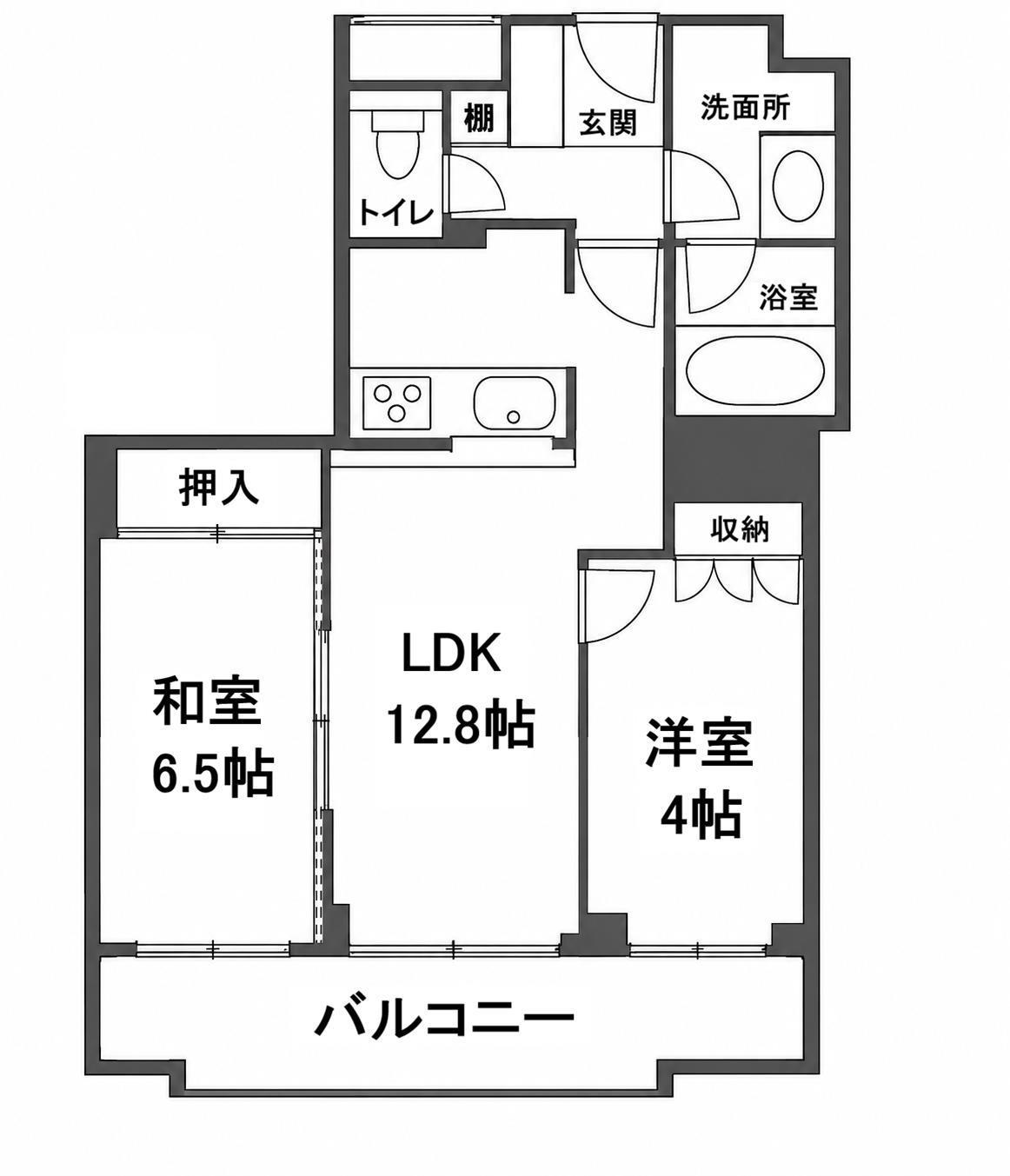 高崎タワー21(2LDK/9階)の間取り写真