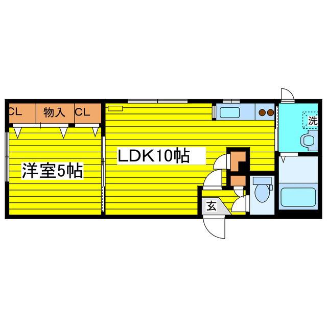 サルバトーレ元町(1LDK/3階)の間取り写真