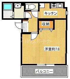 メゾン市川南(1K/1階)の間取り写真