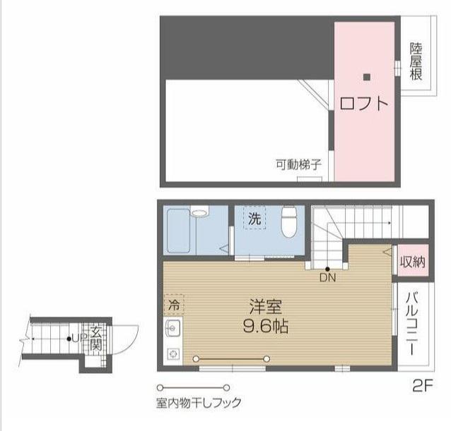 ブエナメゾン福生(ワンルーム/2階)の間取り写真