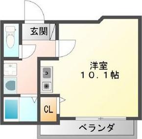第一中央ビルディング(ワンルーム/5階)の間取り写真