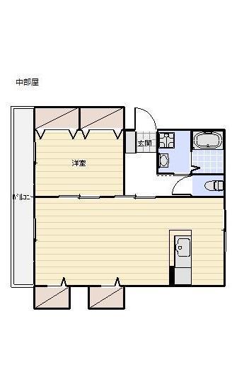 カトレア(1LDK/3階)の間取り写真