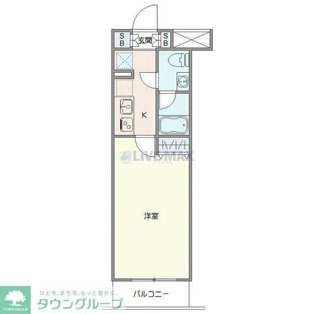 AZEST西高島平(1K/3階)の間取り写真