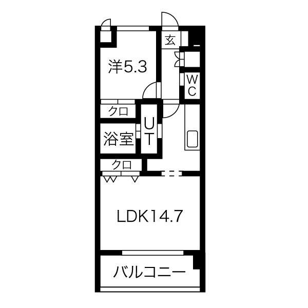 C・PEACE1948(1LDK/2階)の間取り写真